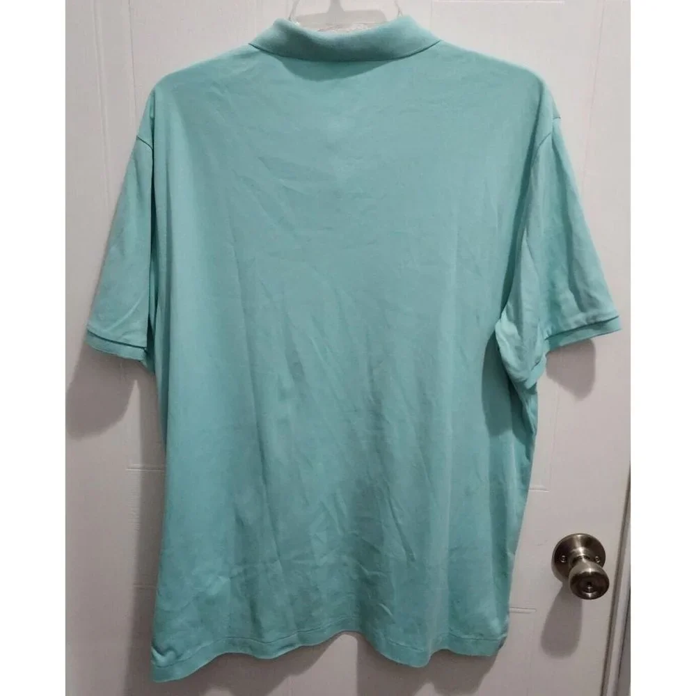 Polo Ralph Lauren Light Blue Short Sleeve Polo Shirt Size Large Cotton Pink Pony